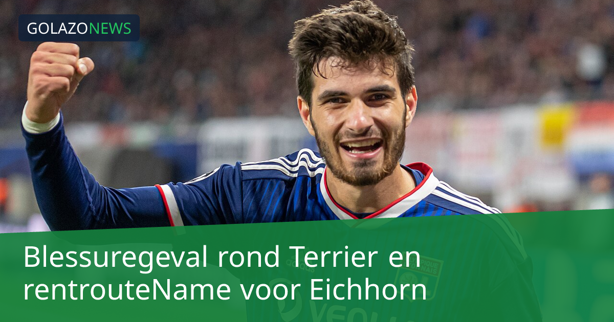 Blessuregeval rond Terrier en rentrouteName voor Eichhorn