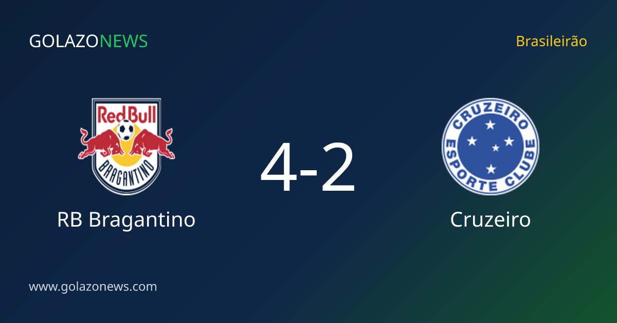 Brasileirão：RB Bragantino 4-2 击败 Cruzeiro