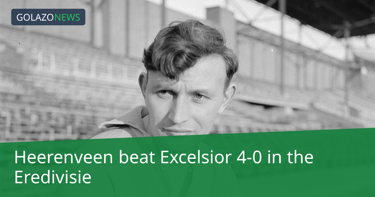 Eredivisie: Heerenveen, Excelsior에 4-0 승리
