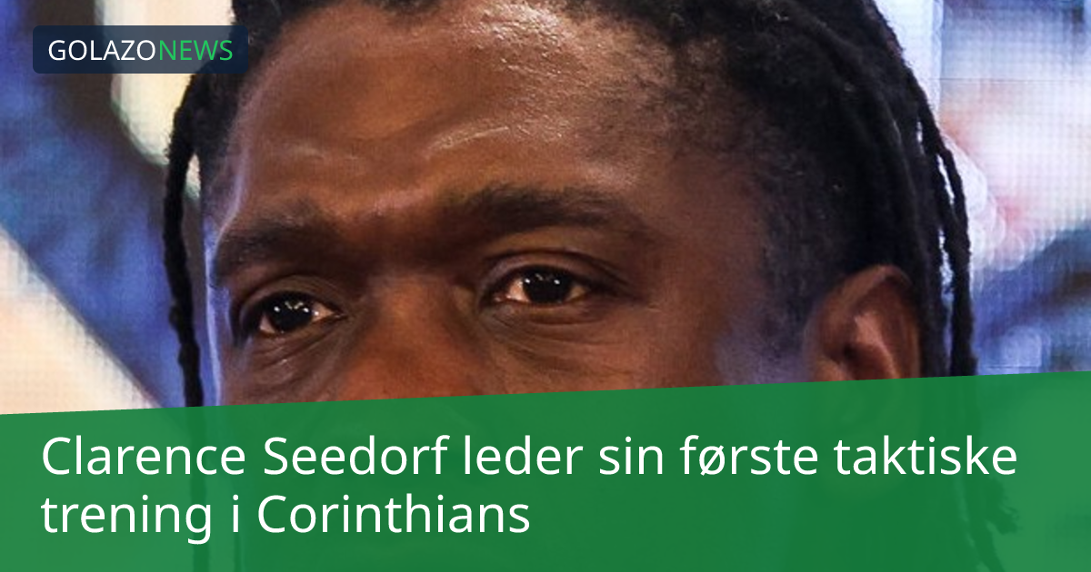 Clarence Seedorf leder sin første taktiske trening i Corinthians