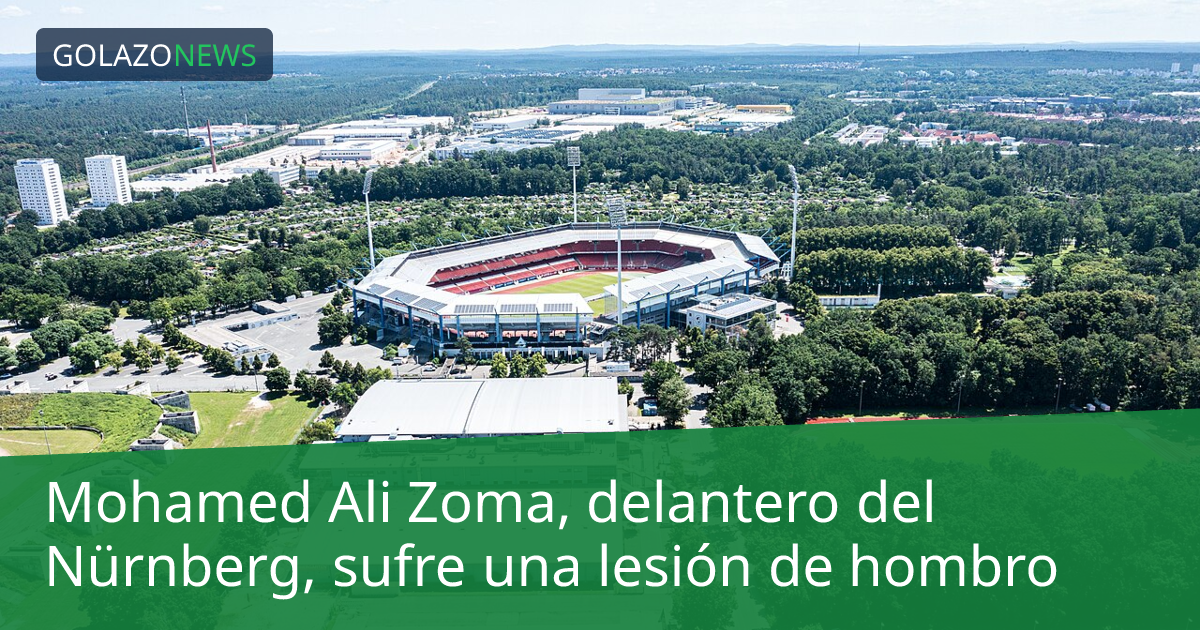 Mohamed Ali Zoma, delantero del Nürnberg, sufre una lesión de hombro