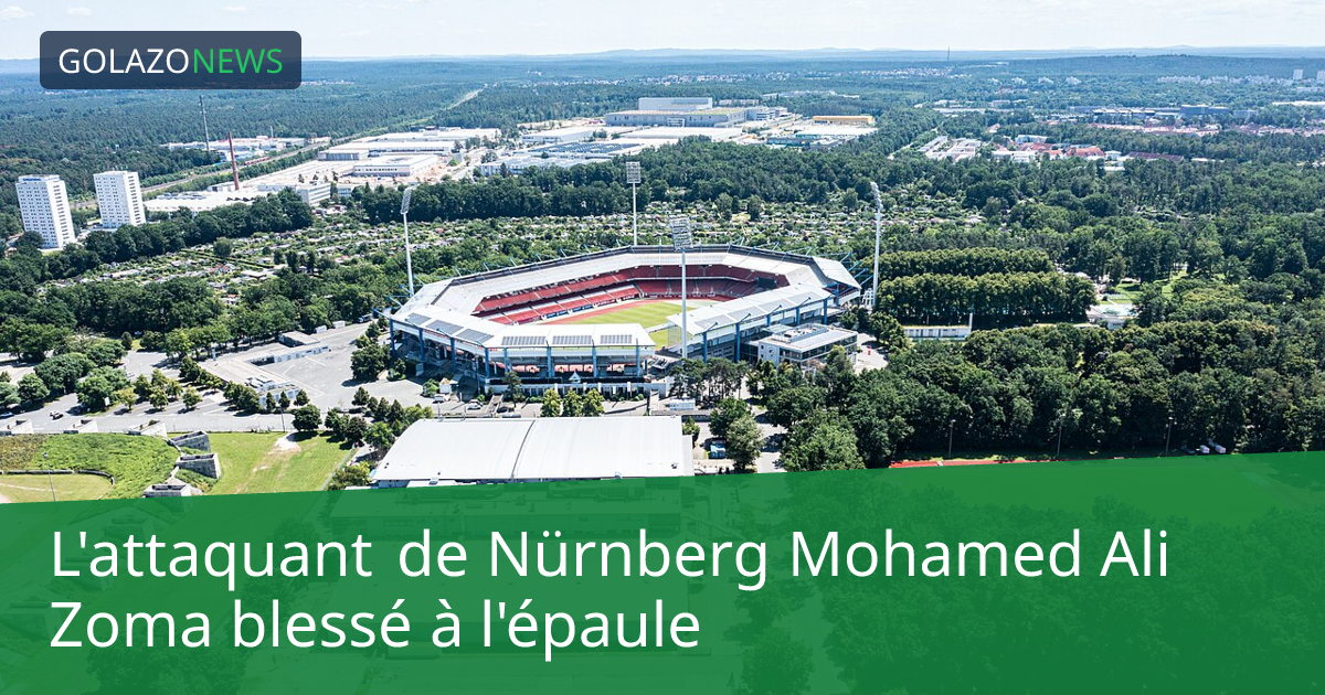 L'attaquant de Nürnberg Mohamed Ali Zoma blessé à l'épaule