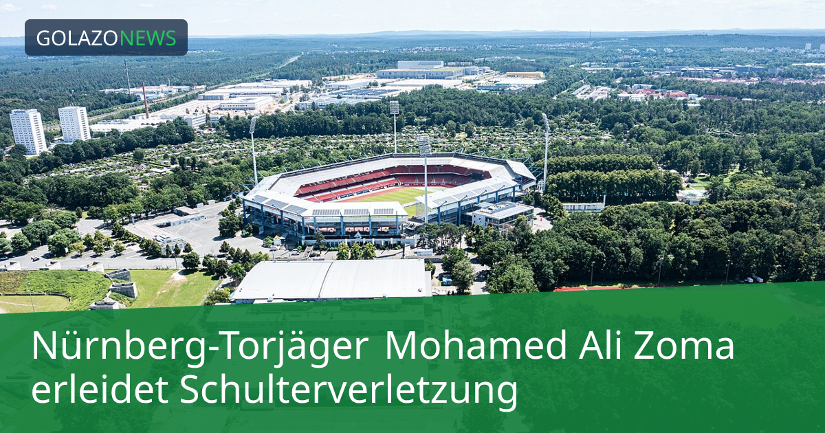 Nürnberg-Torjäger Mohamed Ali Zoma erleidet Schulterverletzung