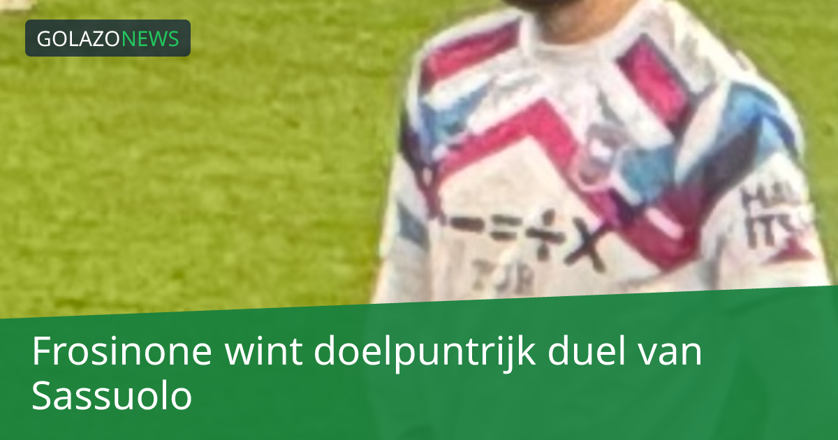 Frosinone wint doelpuntrijk duel van Sassuolo