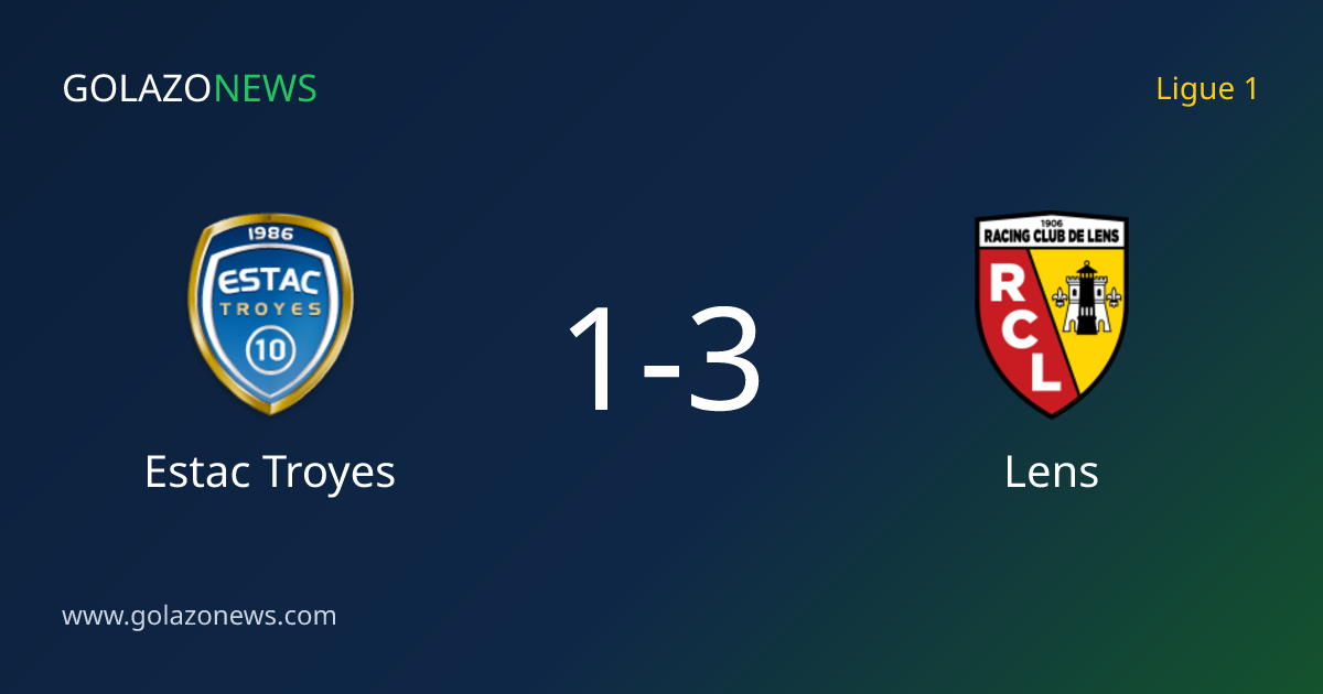 Lens slo Estac Troyes 3-1 i Ligue 1