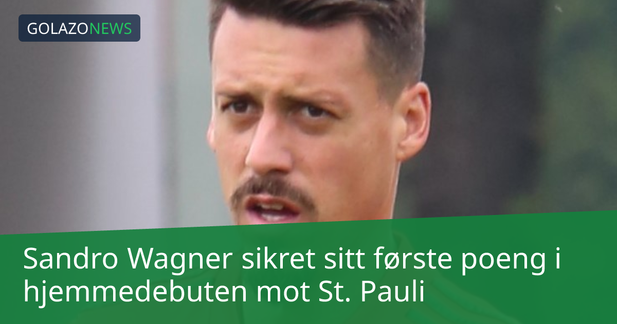 Sandro Wagner sikret sitt første poeng i hjemmedebuten mot St. Pauli