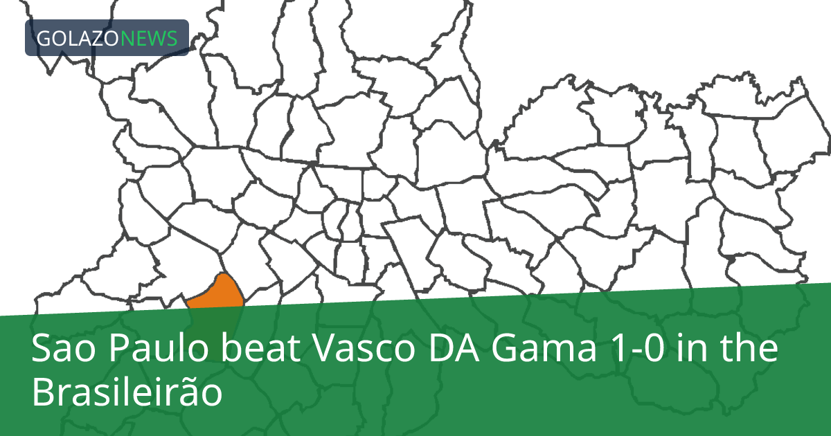 Brasileirão: Sao Paulo, Vasco DA Gama에 1-0 승리