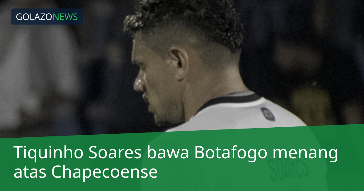Tiquinho Soares bawa Botafogo menang atas Chapecoense