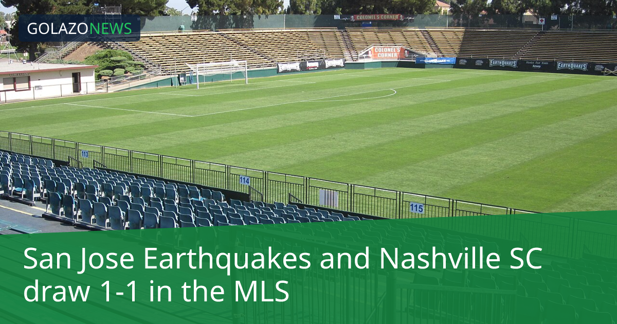 San Jose Earthquakes เสมอ Nashville SC 1-1 ในMLS