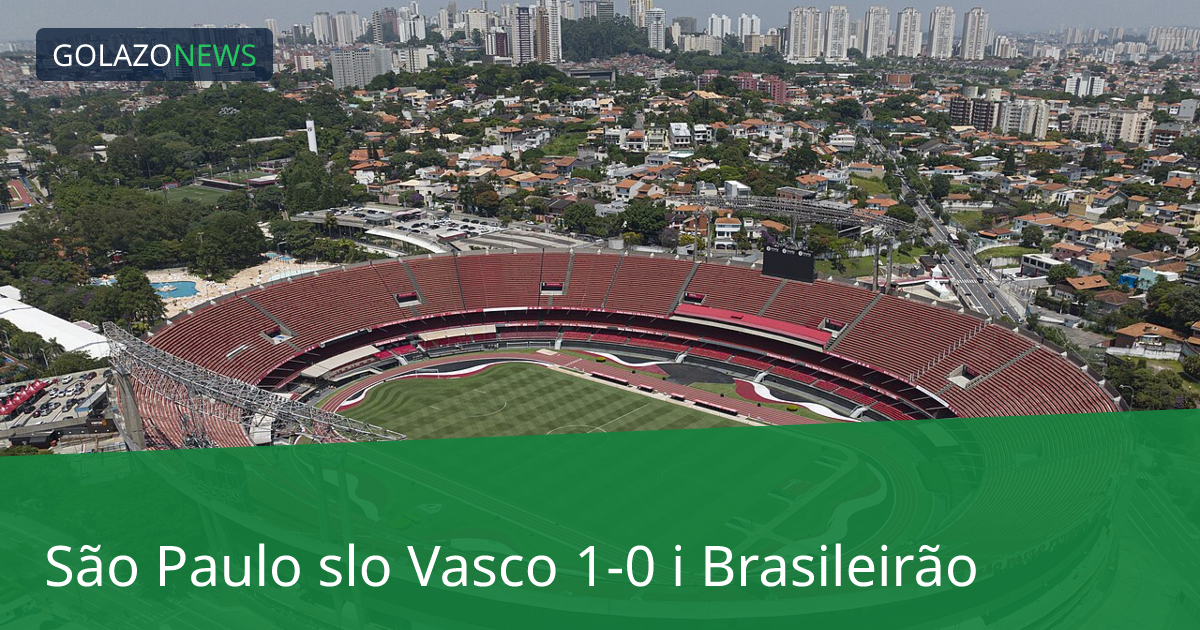 São Paulo slo Vasco 1-0 i Brasileirão