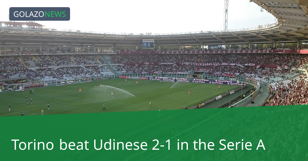 Torino beat Udinese 2-1 in the Serie A