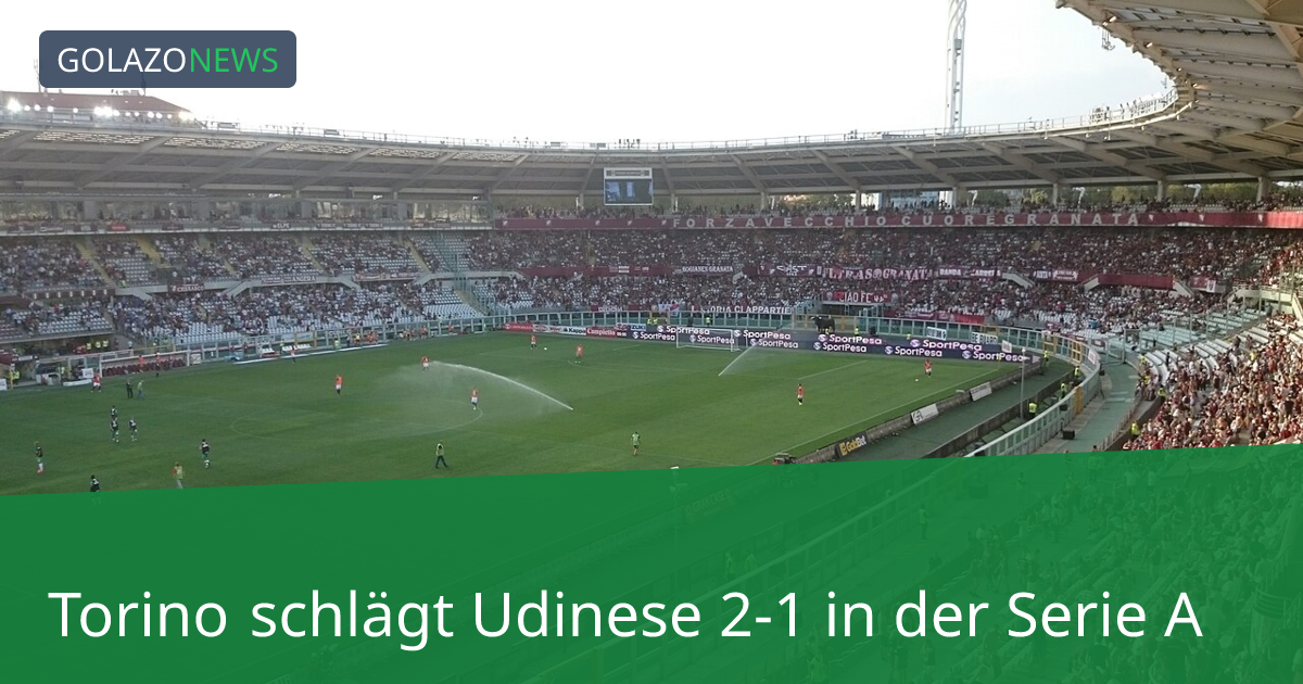 Torino schlägt Udinese 2-1 in der Serie A
