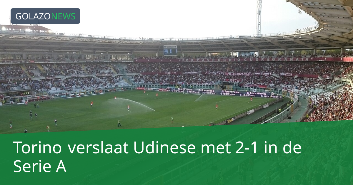 Torino verslaat Udinese met 2-1 in de Serie A