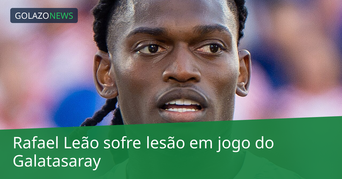 Rafael Leão sofre lesão em jogo do Galatasaray
