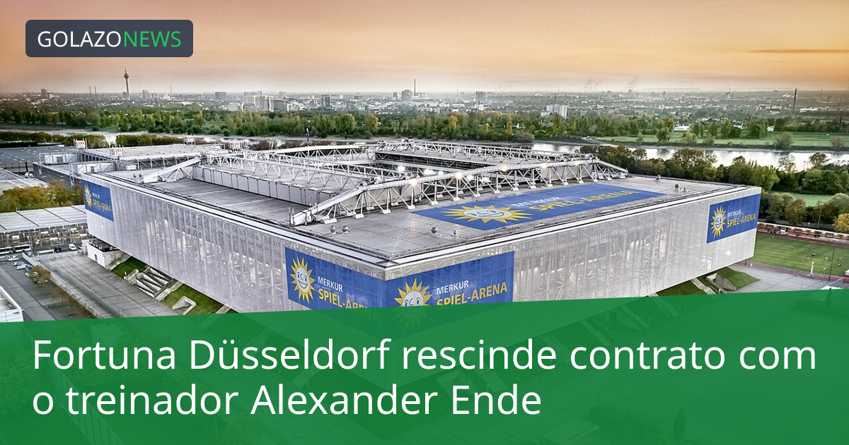 Fortuna Düsseldorf rescinde contrato com o treinador Alexander Ende