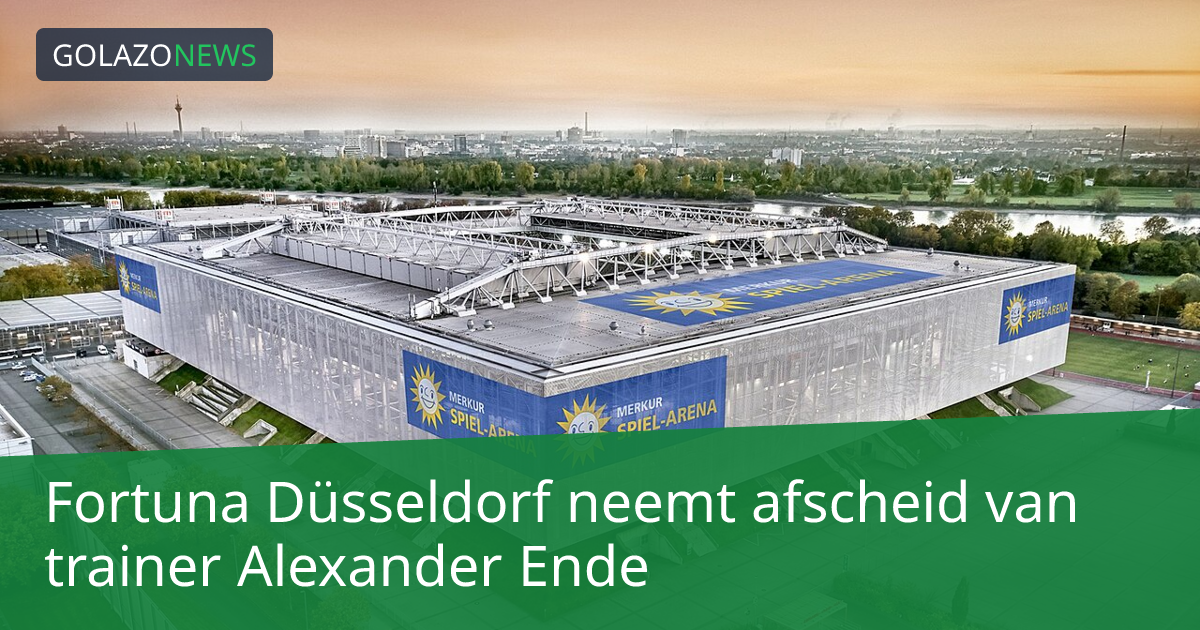 Fortuna Düsseldorf neemt afscheid van trainer Alexander Ende