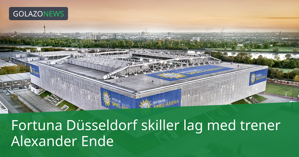 Fortuna Düsseldorf skiller lag med trener Alexander Ende