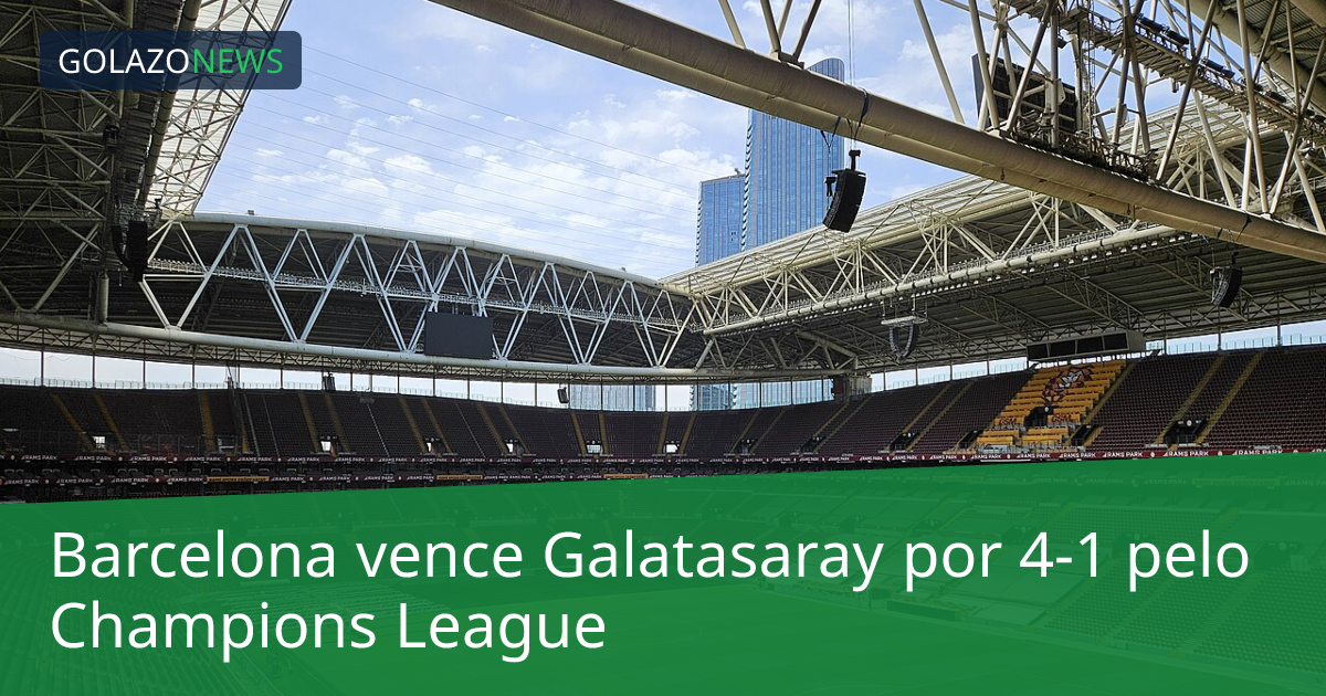 Barcelona vence Galatasaray por 4-1 pelo Champions League