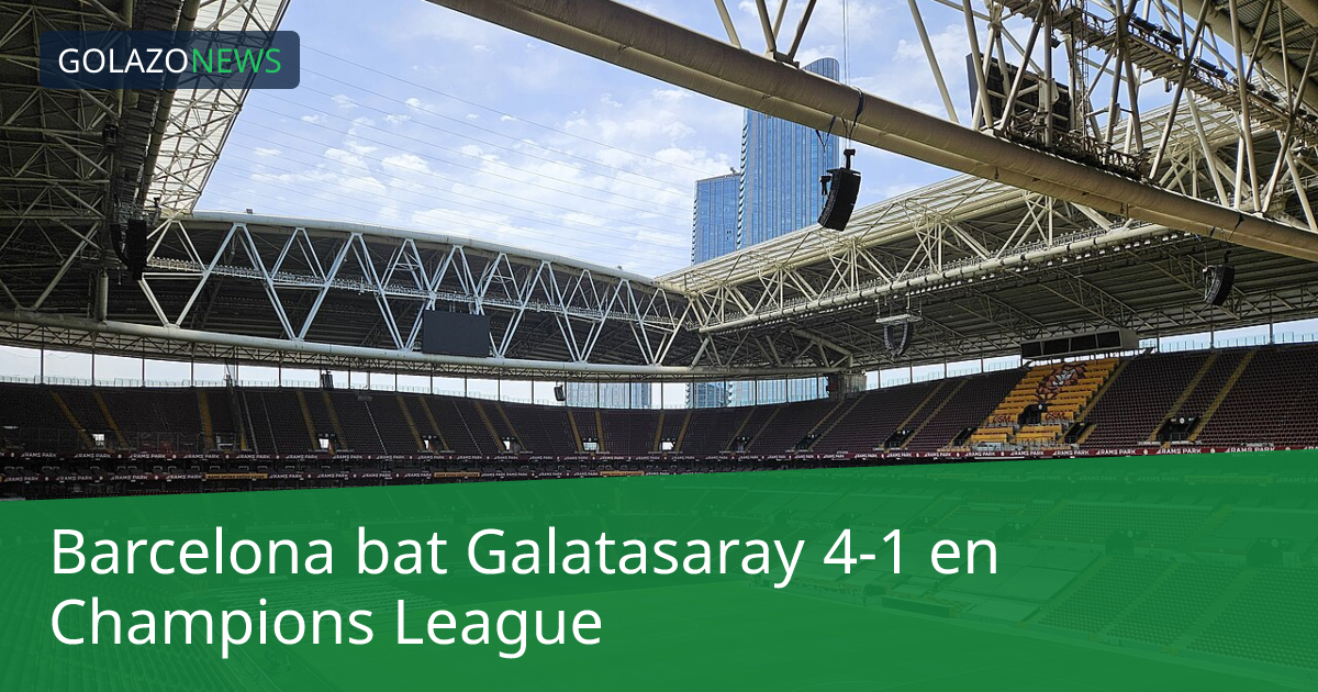 Barcelona bat Galatasaray 4-1 en Champions League
