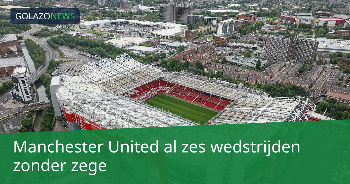 Manchester United al zes wedstrijden zonder zege