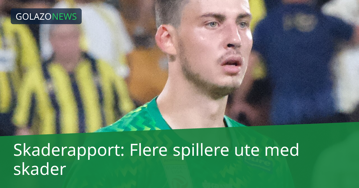 Skaderapport: Flere spillere ute med skader