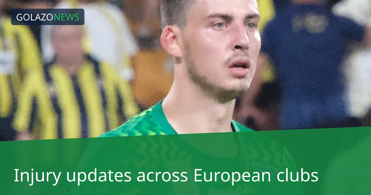 サッカー選手の負傷状況に関する報告
