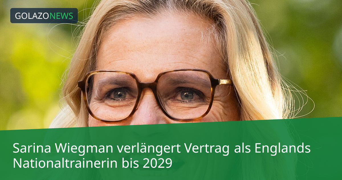 Sarina Wiegman verlängert Vertrag als Englands Nationaltrainerin bis 2029