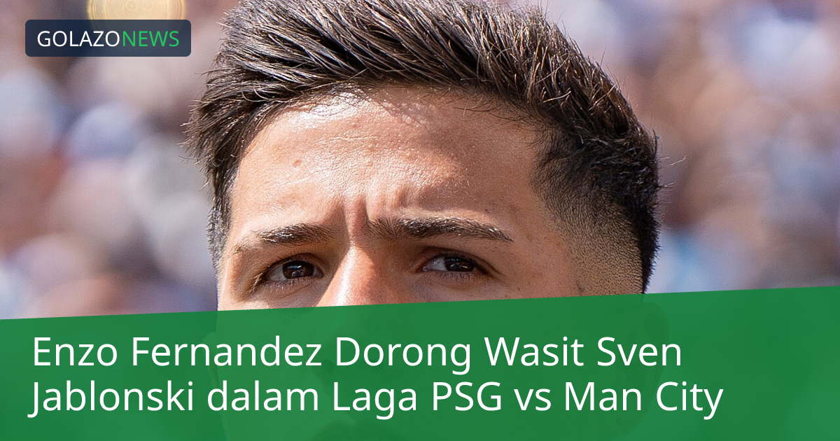 Enzo Fernandez Dorong Wasit Sven Jablonski dalam Laga PSG vs Man City