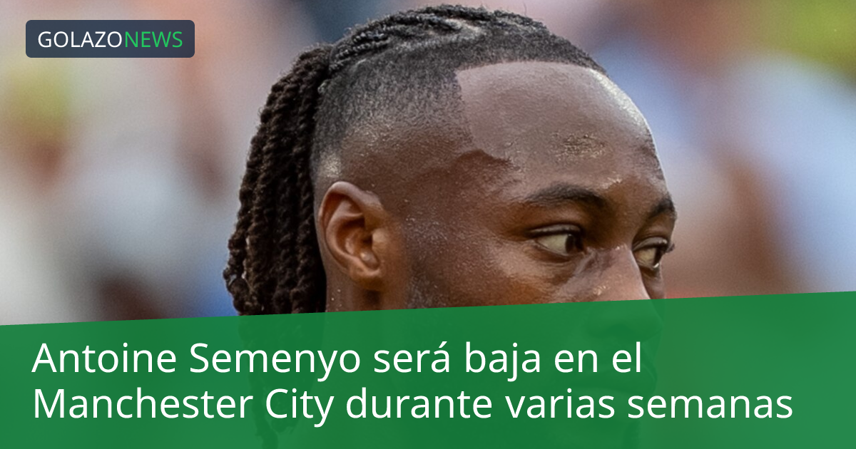 Antoine Semenyo será baja en el Manchester City durante varias semanas