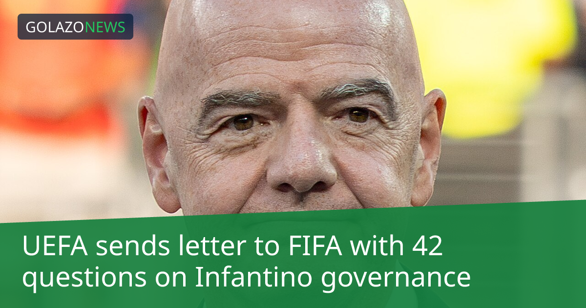 UEFA、インファンティーノ会長のリーダーシップに関してFIFAに42の質問状を送付