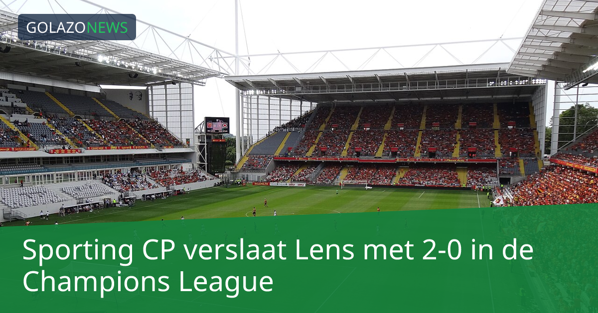 Sporting CP verslaat Lens met 2-0 in de Champions League
