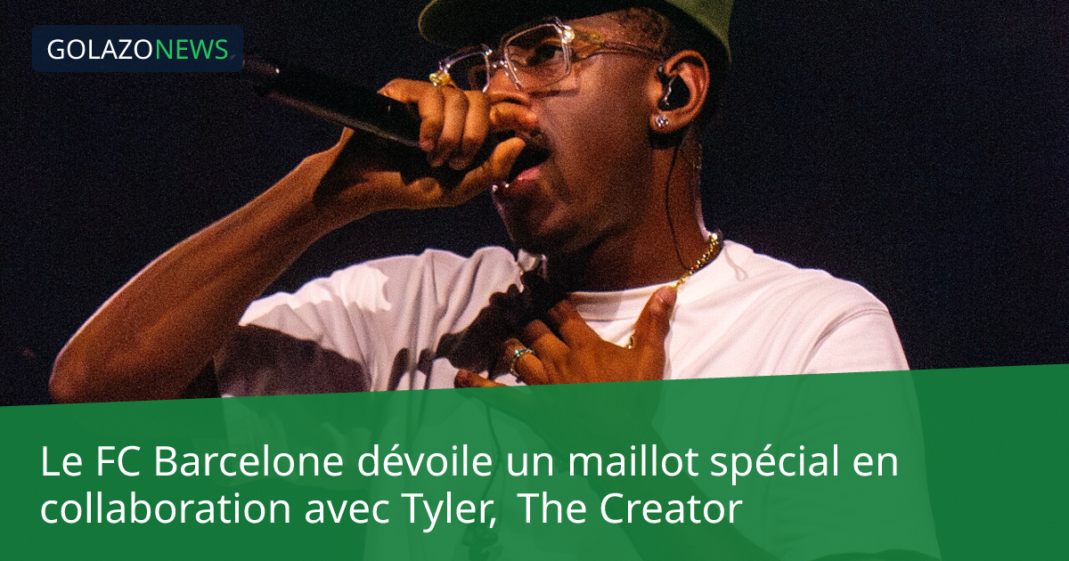 Le FC Barcelone dévoile un maillot spécial en collaboration avec Tyler, The Creator