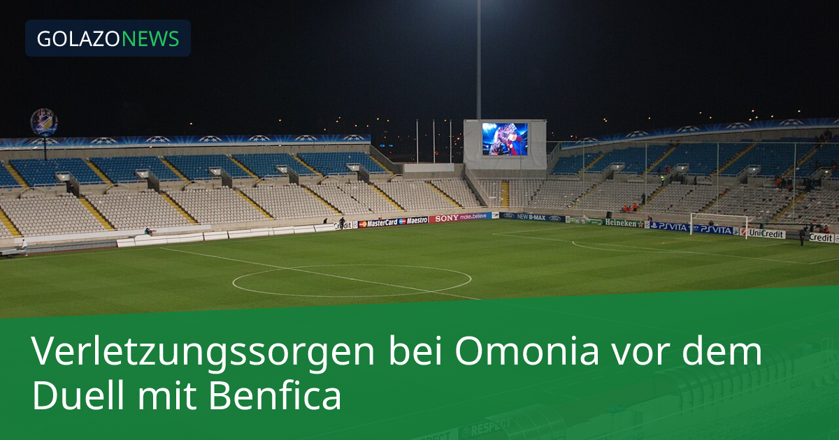 Verletzungssorgen bei Omonia vor dem Duell mit Benfica