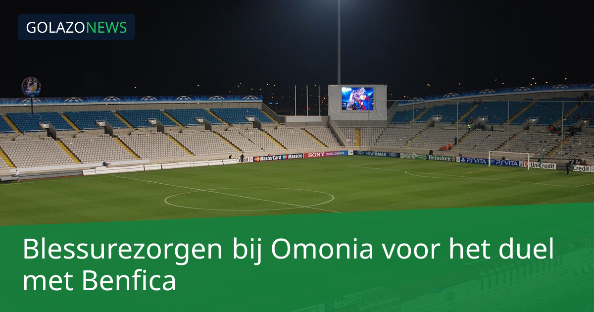 Blessurezorgen bij Omonia voor het duel met Benfica