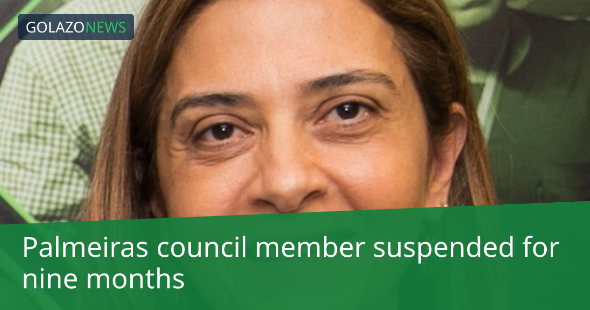 Palmeiras council member suspended for nine months