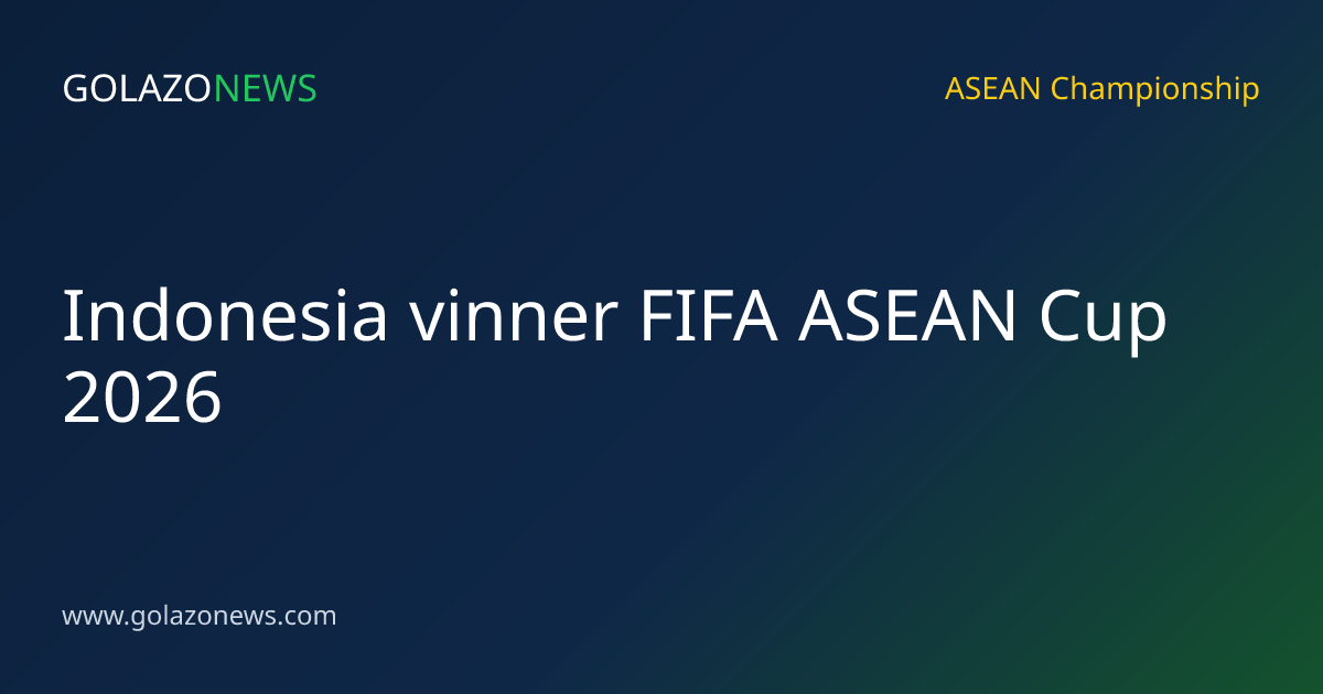Indonesia vinner FIFA ASEAN Cup 2026