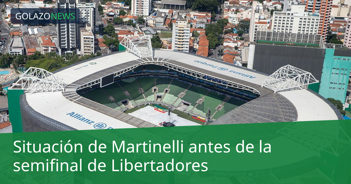 Situación de Martinelli antes de la semifinal de Libertadores