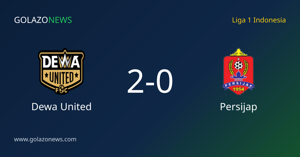 Dewa United verslaat Persijap met 2-0 in de Liga 1 Indonesia