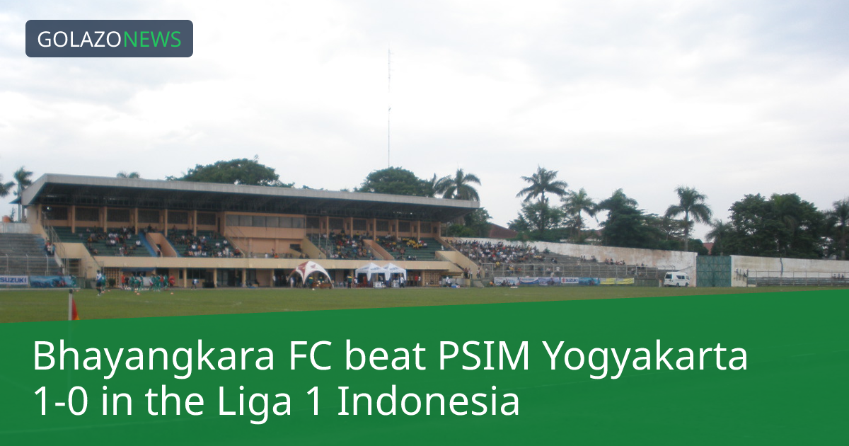 Bhayangkara FC thắng PSIM Yogyakarta 1-0 tại Liga 1 Indonesia