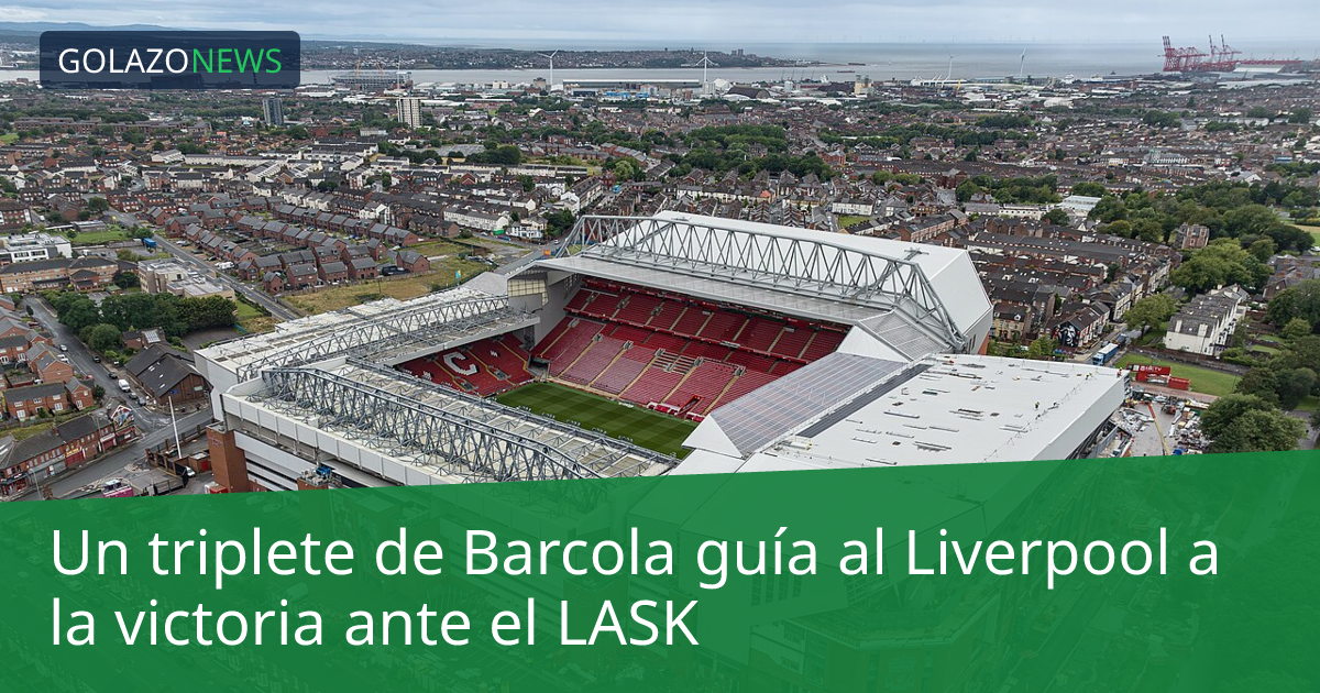 Un triplete de Barcola guía al Liverpool a la victoria ante el LASK