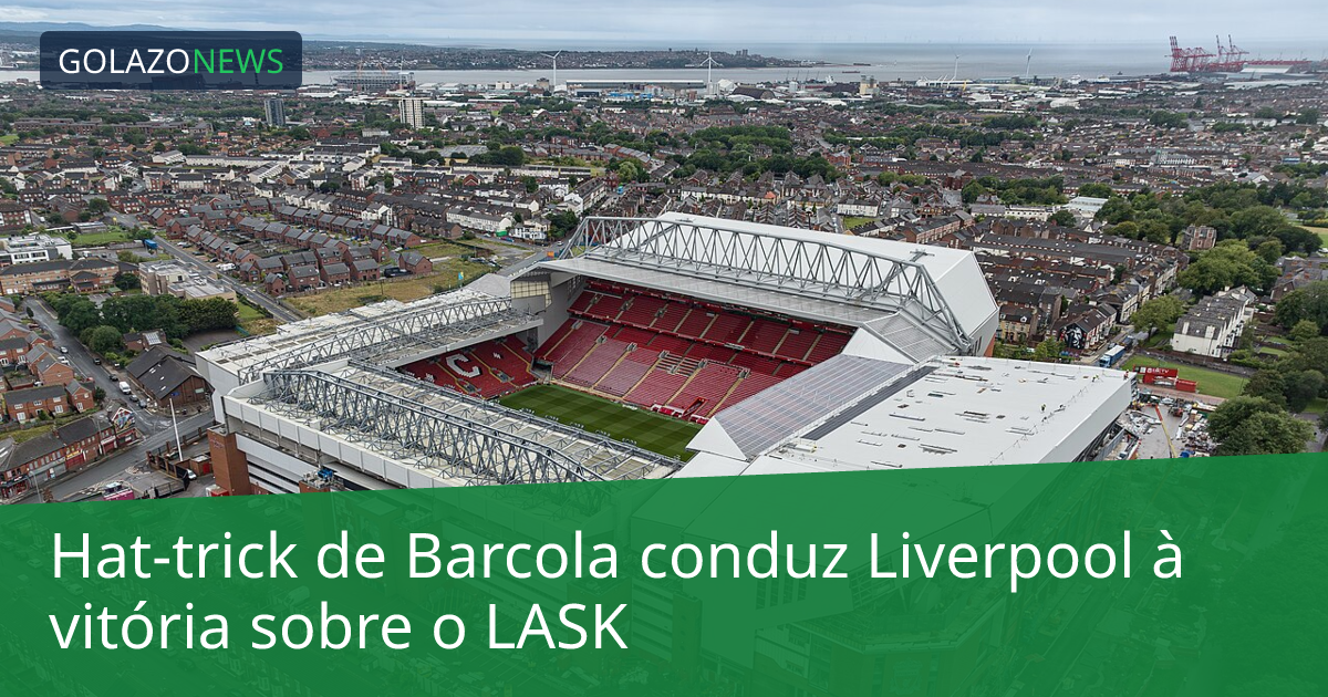 Hat-trick de Barcola conduz Liverpool à vitória sobre o LASK