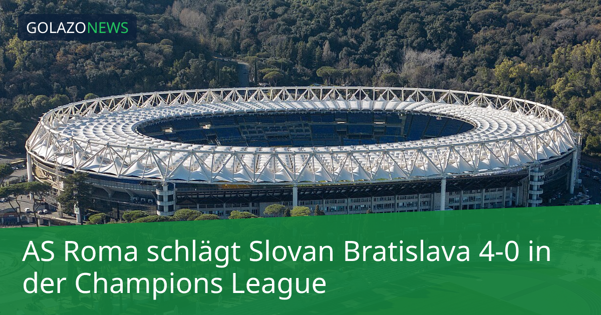 AS Roma schlägt Slovan Bratislava 4-0 in der Champions League