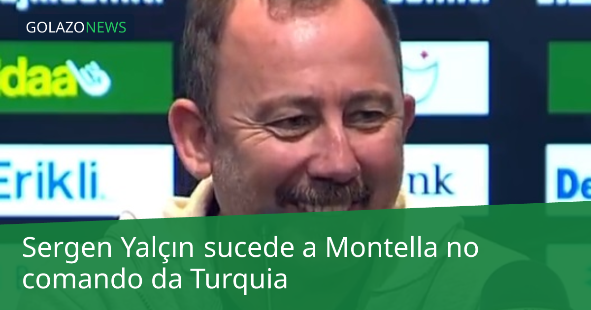 Sergen Yalçın sucede a Montella no comando da Turquia