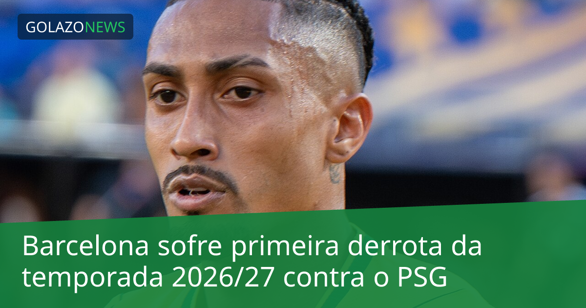 Barcelona sofre primeira derrota da temporada 2026/27 contra o PSG