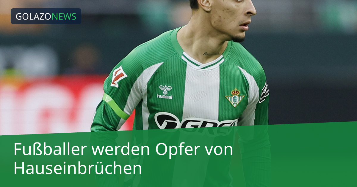 Fußballer werden Opfer von Hauseinbrüchen