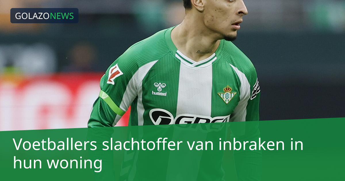 Voetballers slachtoffer van inbraken in hun woning