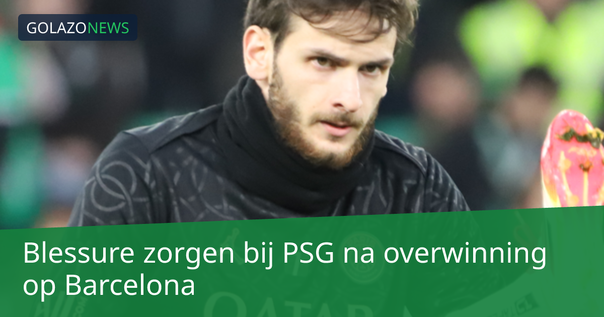 Blessure zorgen bij PSG na overwinning op Barcelona