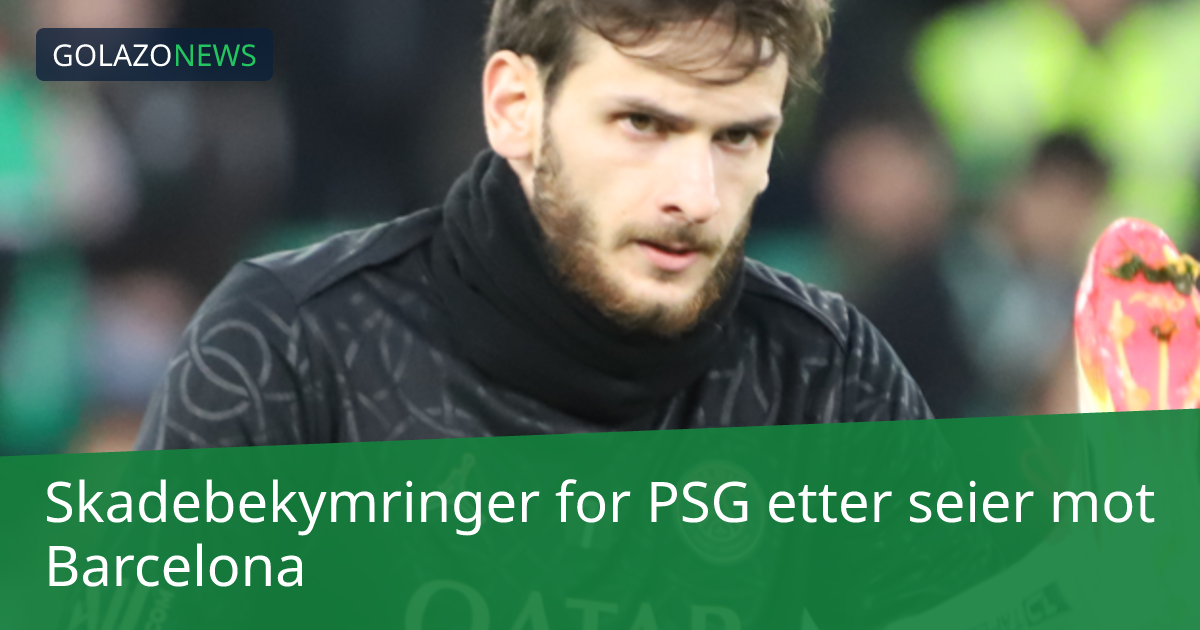 Skadebekymringer for PSG etter seier mot Barcelona