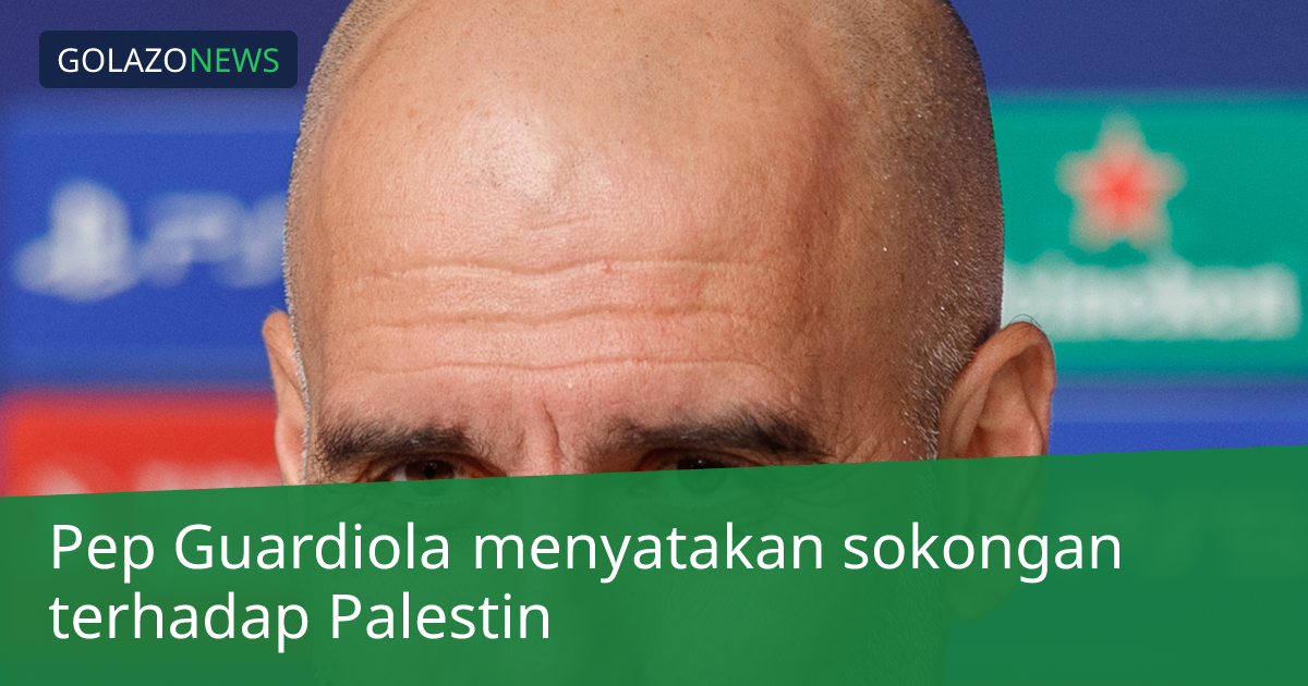Pep Guardiola menyatakan sokongan terhadap Palestin